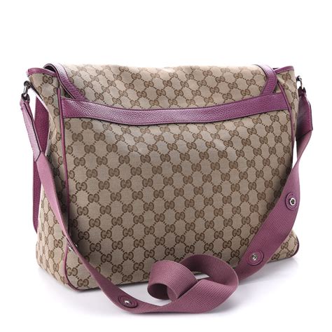 gucci signature pink diaper bag